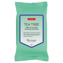 Purederm Tea Tree Make-Up Remover Cleansing Towelettes 1 Pack (30 Towelettes Per Pack)