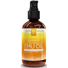 El aceite de emú InstaNatural - Hidratante Puro para el pelo reforzada, estrías, cicatrices, dolor muscular y conjunta - todo en