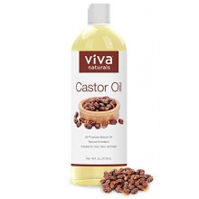Viva Naturals aceite de ricino ultra lisa, 16 fl oz - El BEST emoliente para la piel, pelo y uñas Cuidado