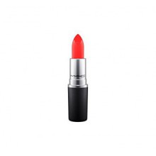 Mac BARBEQUE ~ vivo del lápiz labial de color rojo anaranjado