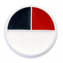 Ben Nye color Ruedas Maquillaje - Rojo, Blanco, Negro RB (3 colores)