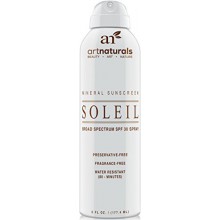 Art Naturals SPF 30 Broad Spectrum Sunscreen Spray 6 oz -Water Resistant 80 Minutes - With the best Natural & Organic