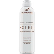 Naturals Arte SPF 30 de amplio espectro Sunscreen Spray 6 oz -Agua resistentes 80 Minutos - Con la mejor Naturales y Orgánicos