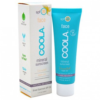 COOLA Solaires Mineral, Unscented Matte Tint Visage Crème solaire, SPF 30, 1.7 fl. Ounce, Mineral BB Cream, Beige Naturel Teinte