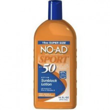 NO-AD Sport Active Sunscreen Lotion, SPF 50 16 oz