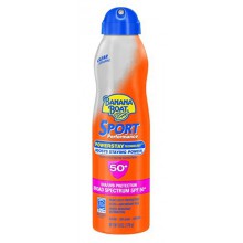 Protector solar Banana Boat Ultra Mist Sport Performance amplio espectro de protección solar Sun Care Spray - FPS 50, de 6 onzas