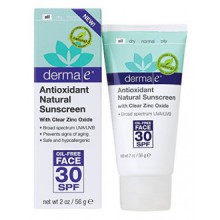 dermis e antioxidante natural protector solar SPF 30 sin aceite Loción facial con vitamina C y Té Verde 2 oz