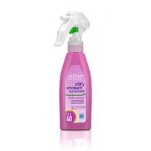 Alba Botanica muy emoliente, niños spray protector solar SPF 40, de 4 onzas