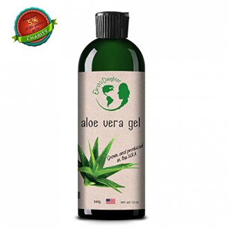 Gel de Aloe Vera - 99.75% puro, prensado en frío, de Aloe Vera Cuidado de la piel - para todo tipo de piel y el cabello - Acné, 