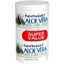 Fruit of the Earth Aloe Vera Cream 4 Oz. Jars(2 Pack)