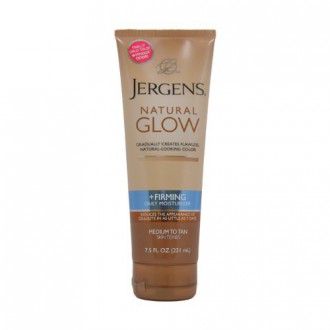 Jergens Natural Glow + Fermeté Hydratant quotidien moyen à Tan Skin Tones 7,5 oz