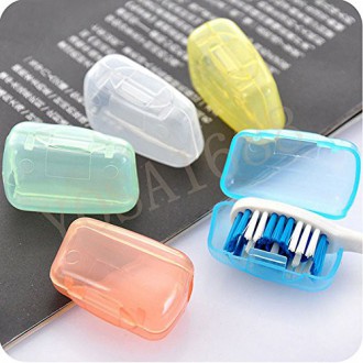 Yosa 10 x Portable Holder Toothbrush Cover Voyage Randonnée Camping Brush Cap Case Protect