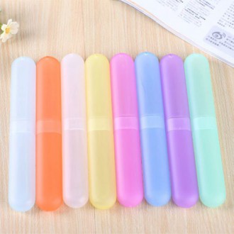 Travel Camping Bathroom Toothbrush Holder Tube Plastic Cover Protect Case Box