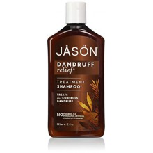 JASON Cosmética Natural Alivio caspa champú, romero, aceite de oliva y jojoba, 12 onzas