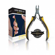 Cuticle Nipper - Maximum Comfort Grips - Half Jaw - Izy Trends Cute Nipps 2.0 - Salon Quality Cuticle Remover And Cutter -