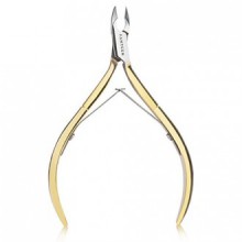 FANTCEN Cuticle Nipper 1/2 Jaw Cuticle Clippers Professional Golden Cuticle Remover Trimmer Cutter Scissor Double Spring