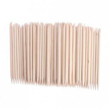 JOVANA 100 pcs Nail Art Orange Wood Sticks Cuticle Pusher Remover Manicure Pedicure Tool 120mm