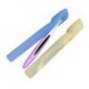 Kushun silicona cepillo de dientes titular cepillo de dientes fijan Estuche protegen la caja para el uso de viaje (2pcs color al