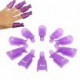 Lowpricenice(TM)10PC Plastic Nail Art Soak Off Cap Clip UV Gel Polish Remover Wrap Tool