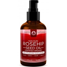 InstaNatural Orgánica Aceite de semillas de rosa mosqueta - 100% puro y sin refinar aceite virgen - Crema hidratante natural par