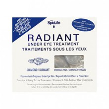 Spa Life 1295 Radiant Under Eye Treatment with Diamond and Collagen -6 Treatments Each (Pack of 2)