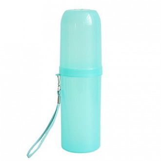 Fanmeili SN2102 Plastic Toothbrush Case / Holder for Travel Use, Sky Blue