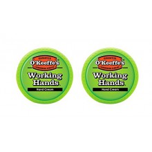 O'Keeffe Manos de trabajo Crema de manos, 3,4 oz, Jar, (Pack de 2)