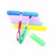 Amgate Plastic Toothbrush Case for Travel Use, Pack of 10 PCS Different Color Toothbrush Holder (Not with Toothbrush)