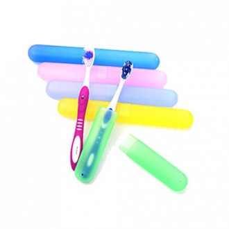 Amgate boîtier en plastique Brosse à dents pour l'utilisation Voyage, Pack de 10 PCS Different Holder Couleur Toothbrush (Pas av