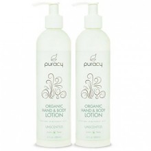 Puracy Organic Hand & Body Lotion - The BEST Lightweight Natural Moisturizer - All Skin Types - Developed by Doctors with