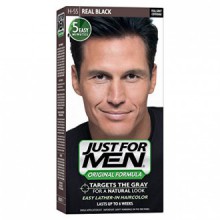 Just for Men Shampoo-In Couleur des cheveux, Real Black 55, 1 application (Pack de 3)