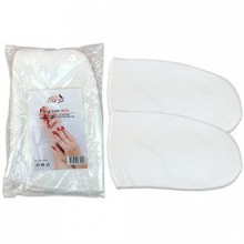 Pana® Brand Reusable *WHITE* Thermal Cloth Insulated Mitts with Velcro for Paraffin Wax Heat Therapy Spa Treatments/Self