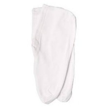 Spa Sister White "Stretch Cotton" Overnight Moisture Socks (97% Cotton 3% Lycra)