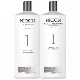 Nioxin System 1 Cleanser &amp; Scalp Therapy DUO Set (33,8 oz) chacune