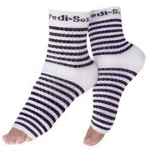 Pedi Sox Black and White Stripe 1 pair