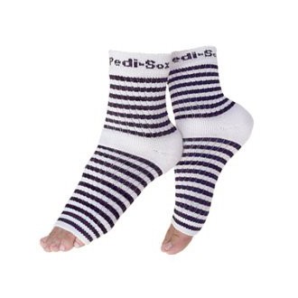 Pedi Sox Black and White Stripe 1 pair