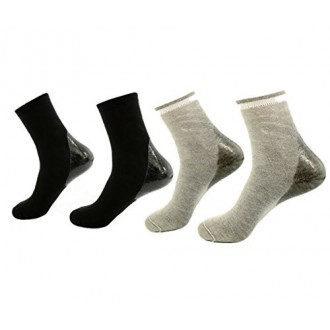 Makhry 2 Pairs Moisturizing Silicone Gel Socks for Dry Hard Cracked Skin Open Toe Comfy Recovery Socks Day Night Care For