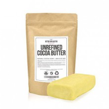 Unrefined Cocoa Butter - Raw, 100% Pure with Natural Cocoa Scent - Use in DIY Lotion, Lotion Bars and Sticks, Lip Balm, Body