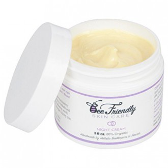 Meilleure crème de nuit 100% All Natural &amp; Organic 80% Crème de nuit par BeeFriendly, anti-rides, anti-âge, Deep Hydratant &