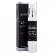 Ageless Derma Age-defying Neck Cream 2oz. This Neck Firming Cream Contains Sodium Hyaluronate and Peptides By Dr Mostamand