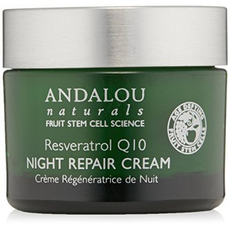 Andalou Naturals Resveratrol Q10 Night Repair Cream, 1.7 Ounce