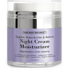 Hydratant pour le visage - Crème de nuit avec Organic Shea Butter 1,7 oz par Pure Naturals Body