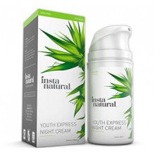 InstaNatural Night Cream - Best Moisturizer for Face - With 5% Niacinamide, Vitamin B3, Vitamin C, Argan & Rosehip Oil -