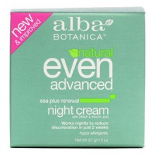 Crema de Alba Botanica Natural Incluso Avanzada Mar Plus Renovación Noche 2 fl oz