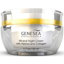 Crema Hidratante Noche Genesea mineral con 3% Retinol y Colágeno - Con el tiempo-lanza aminoácidos y antioxidantes