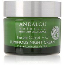 Andalou Naturals púrpura Zanahoria Plus C Luminous Crema de Noche, 1,7 onza