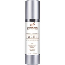 Art Naturals Facial Sunscreen SPF 30 &amp; Hydratant Teinté / Anti Aging Cream - 1,5 oz Résistant à l'eau 80 Minutes - Fabriqué 