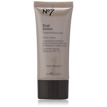 BOOTS No7 Dual Action Tinted Moisturiser medium 1.6 oz (SPF15)