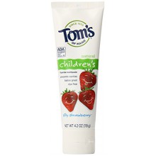 de Dentifrice de Maine anticavité Fluoride enfants, idiot Strawberry Tom, 4.2 Ounce, 3 Count