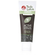 Twin Lotus activo de carbón Pasta de dientes Herbaliste Triple Action 100 g (3,52 oz) X 1 Tubo